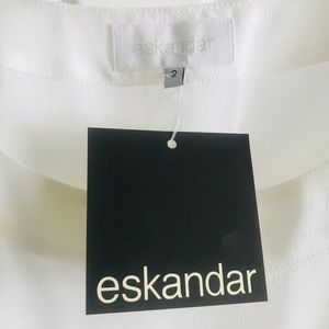 Eskandar white 💯 silk